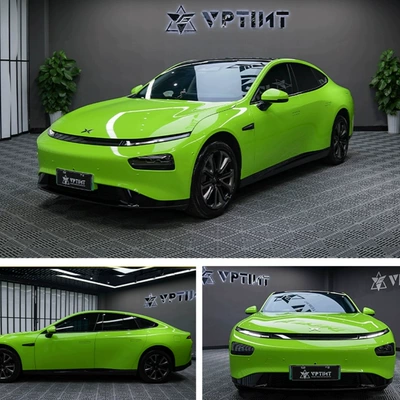 Car Pet Gloss Color-Changing Film, Auto Color Change Film - crystal-apple-green-152m17m