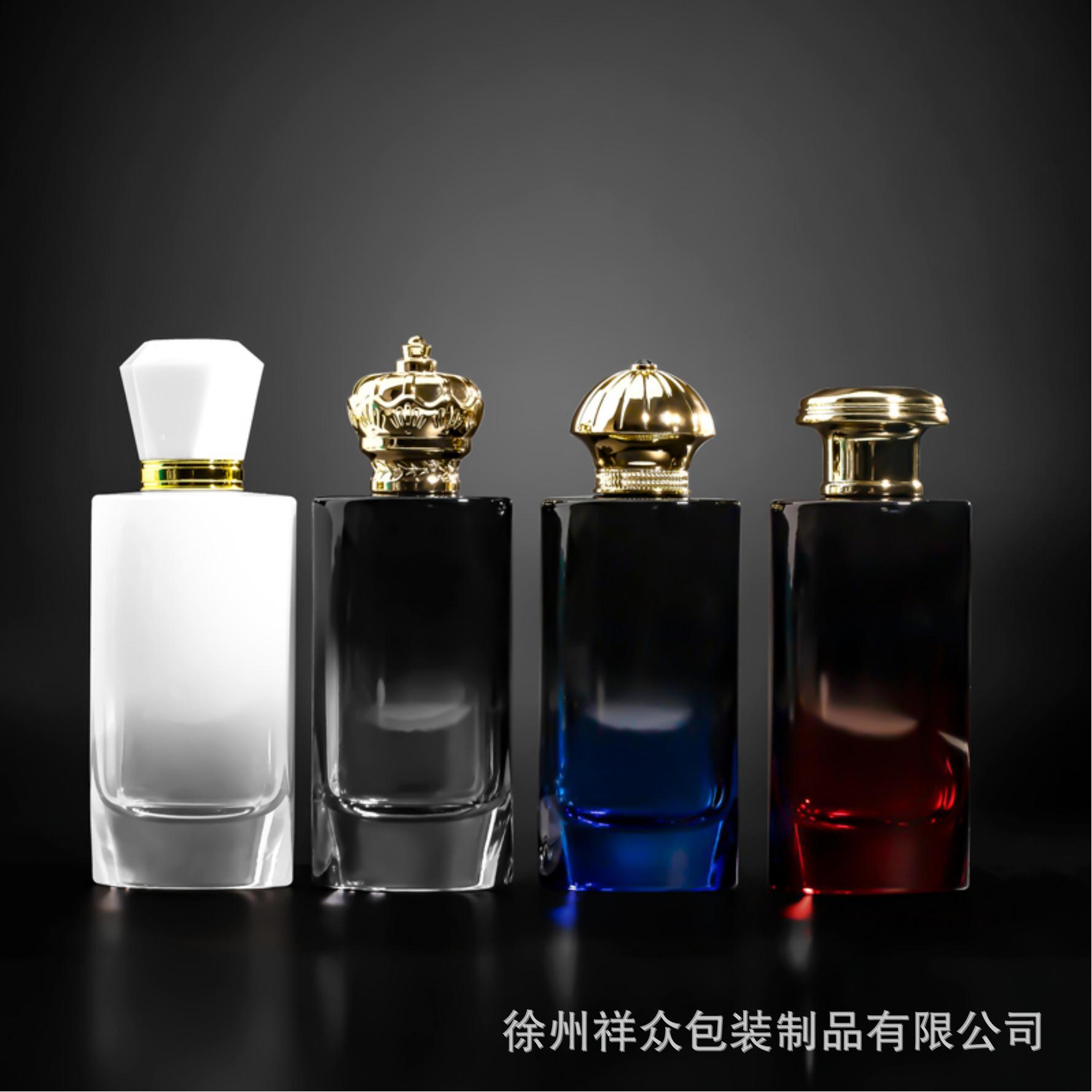 Botellas de perfume cilíndricas irregulares de alta gama al contado botellas de spray de lujo de moda botellas de perfume portátiles 100 ml