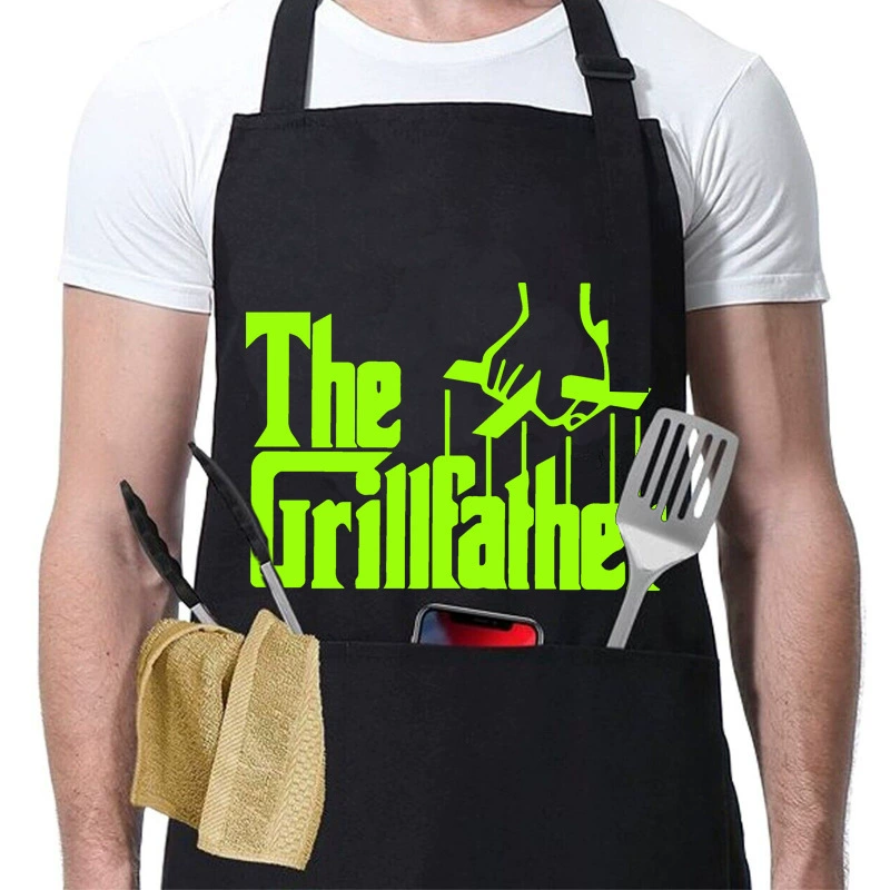 Многофункциональный водонепроницаемый фартук с английским принтом, водонепроницаемый фартук с принтом для кухни, сада, барбекю