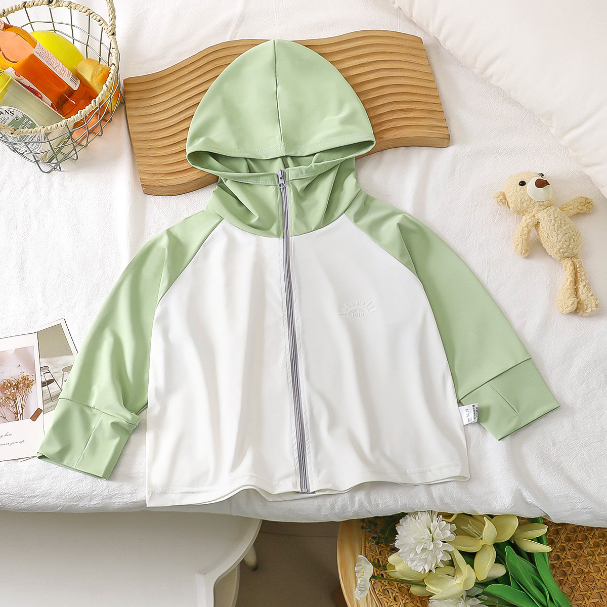 Ropa de protección solar de seda de hielo de nuevo estilo de verano para niños, niños y niñas, chaquetas resistentes a los rayos UV transpirables, ropa para bebés image 8