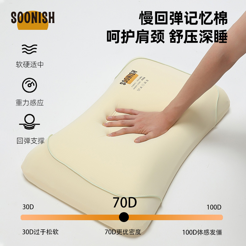 子供用のバイオベースのゼロ圧力枕、ゆっくりとした反発の頚椎枕コア、家庭用大人用の変形しない、崩れない枕コア|undefined