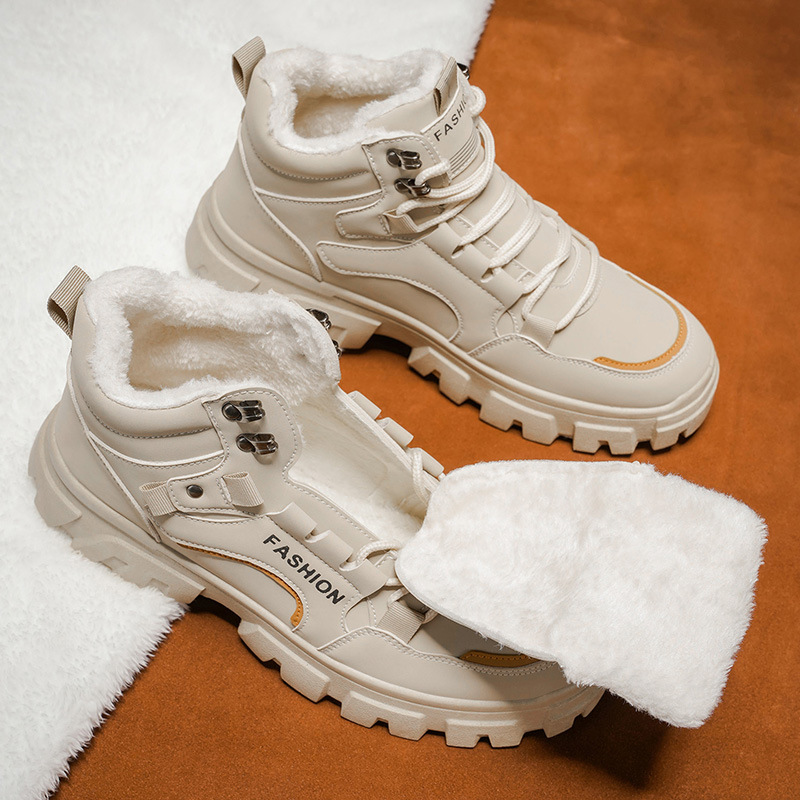 Invierno nuevo Martin botas de trabajo para hombres botas cortas al aire libre del noreste zapatos de montaña para hombres botas de nieve de camisa