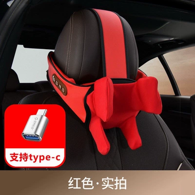 hot compress massager, electric pillow — Masaj avadanlığı - type-c-hot-red-6-axis-massage-heat-therapy-neck-pillow-single-piece