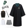 Tie, glasses, plastic magic wand, shirt, vest