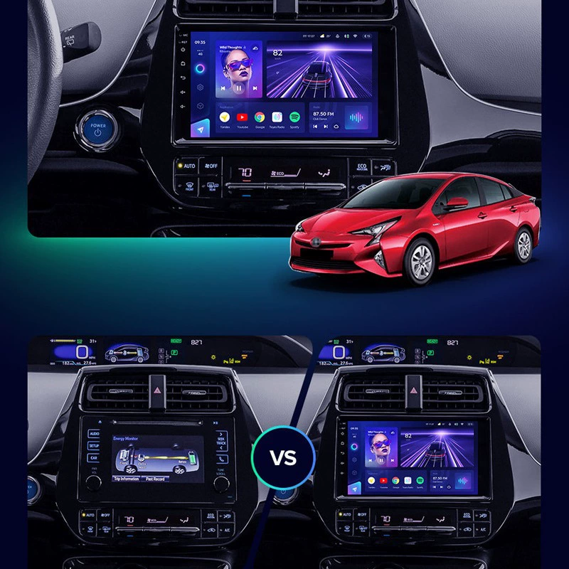 Подходит для Toyota Prius 2014--2019 автомобиль 4G полная сеть Android большой экран навигатор