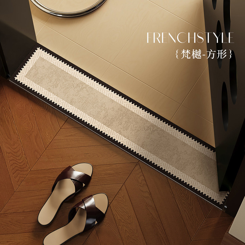 Light Luxury Style Diatomaceous Earth Threshold Mat for Home Bathroom Entrance, Stain-Resistant and Easy to Maintain, Threshold Mat Available for Dropshipping
