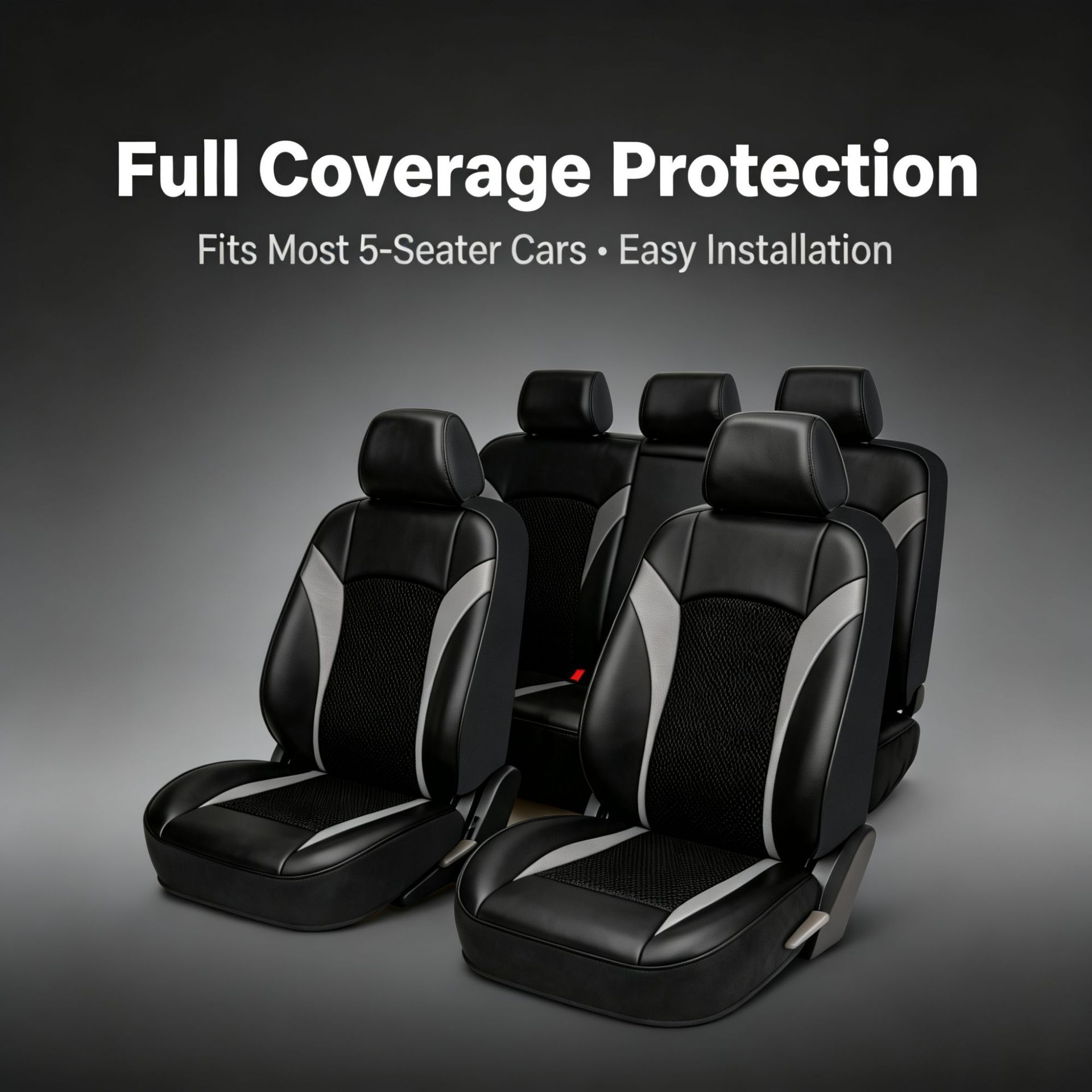 New cross-border car seat cushion, single-person car seat cushion, leather breathable cushion, European and Middle Eastern car seat cushion