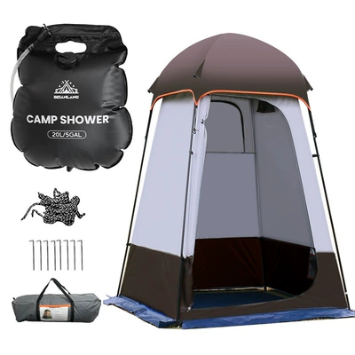 and high-height outdoor changing and: Avtomobil dam çadırları - brown-tent-shower-bag-set-blackhead-single