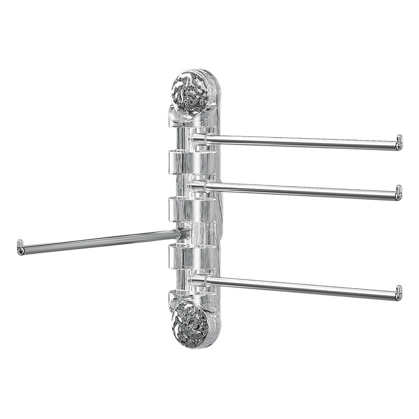 Ventosa toallero baño Punch-libre rotación multi-varilla de almacenamiento rack de baño Baño inodoro toalla bar image 1