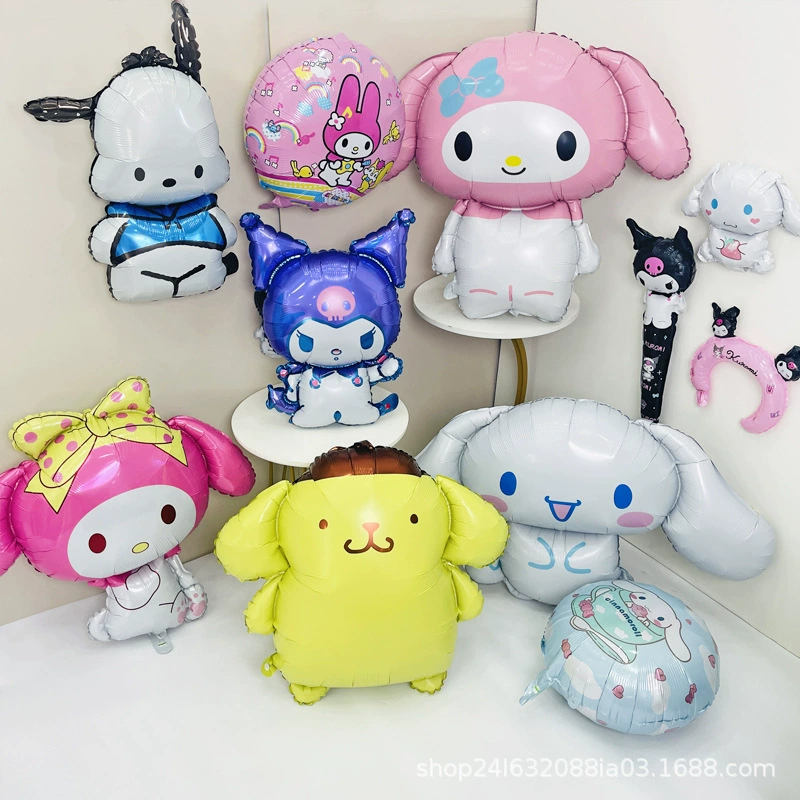 Sanrio, мультяшный детский воздушный шар, реквизит для фотосессий, оформление, декорации