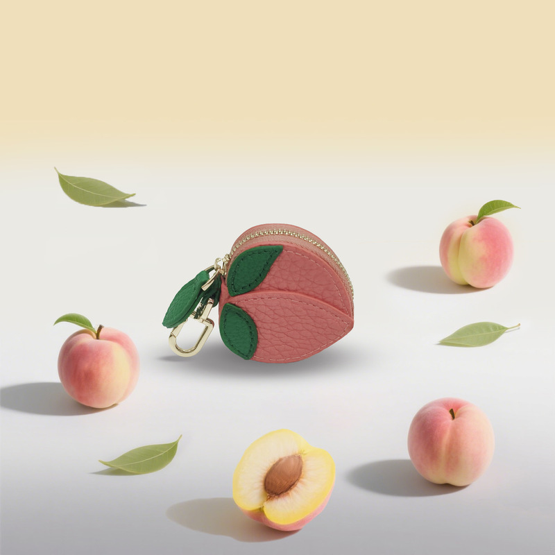 Fruit Coin Purse Gift Keychain Leather Bag Pendant Ins Small Fresh Coin Storage Bag