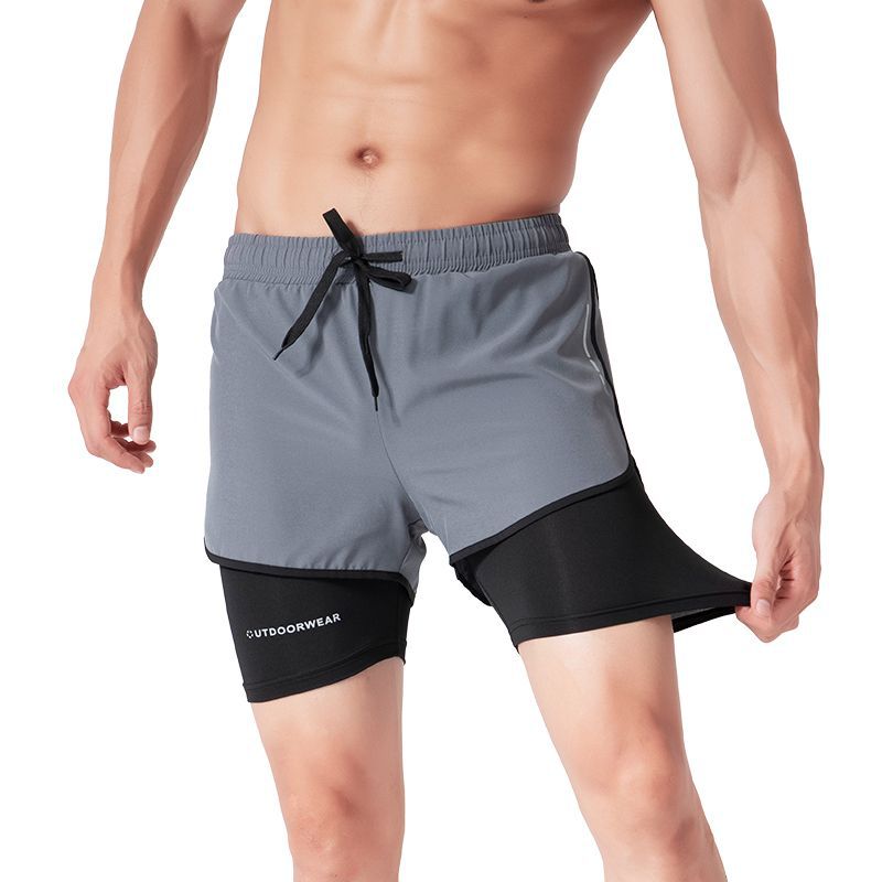 Fake Two-piece Running Shorts 7