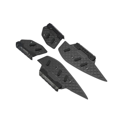 Suitable for Xmax300 Yamaha 17-26 Models Modified Aluminum Alloy Anti-Slip Foot Pedals Anti-Fall Rubber Pad Protective Accessories (Motorcycle pedals) - original-hole-slot-non-destructive-installation-widened-foot-padsblack