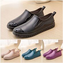 春秋雨鞋女士浅口防滑水鞋短筒加绒保暖防水洗车厨房工作雨靴