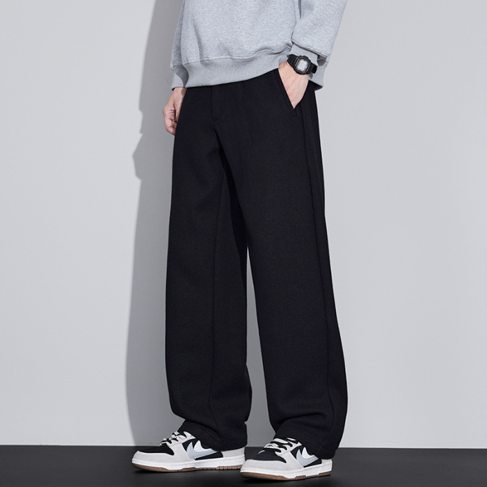 2025 nuevo otoño japonés retro lana de oveja pantalones casuales para hombres sueltos estilo americano image 6