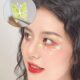 Green Butterfly Nail Patch Eye Makeup Sticker Stage Makeup Face Jewelry Nail Patch Creative Makeup Face Patch