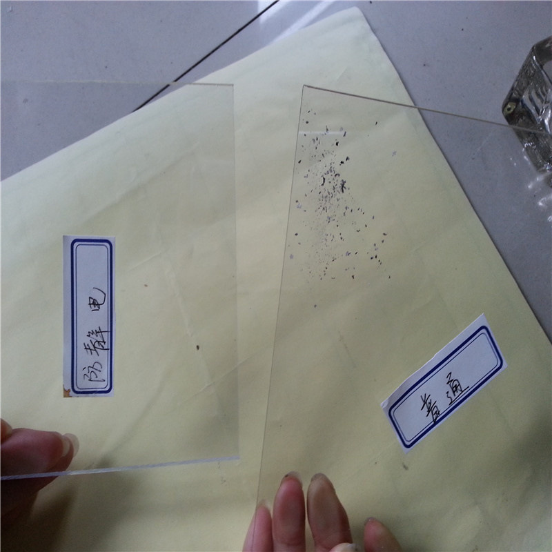 透明双面防刮花PC板材双面防刮PC耐力板材两面保护膜现货批发