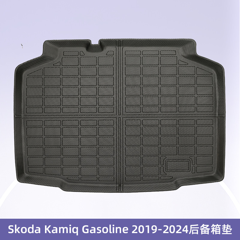 Europa para Skoda Kamig2019 - 2024 combustible 3D todo el tiempo material TPE almohadilla de pie de automóvil
