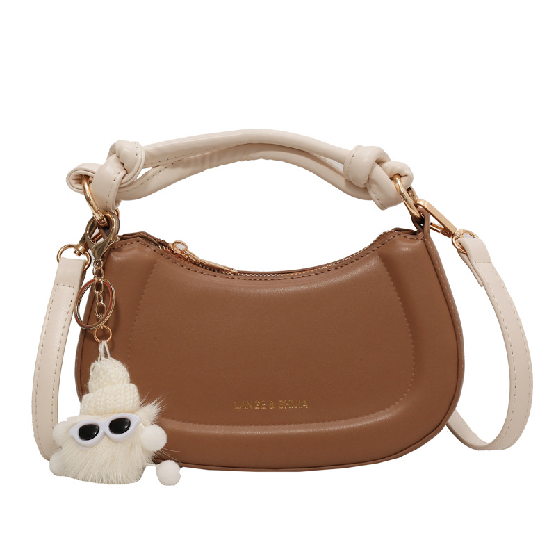 Bolso simple estilo explosivo de comercio exterior para mujer 2025 nuevo bolso de hombro casual salvaje textura bolso de mensajero de alta gama de moda