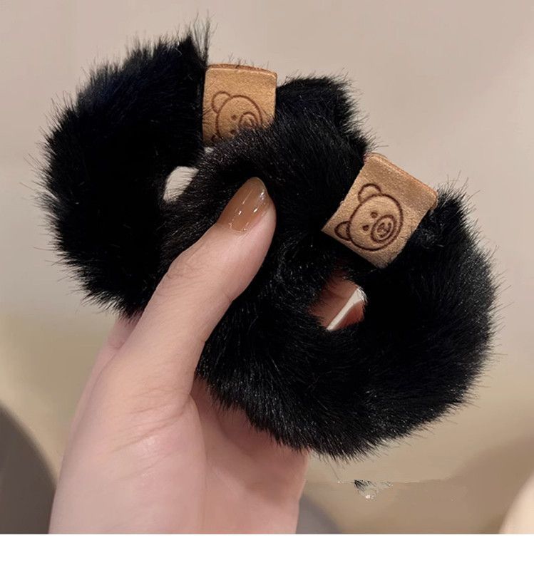 Simple Style Bear Plush Hair Tie display picture 3