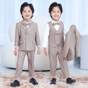 Children's Dress Baby's First Birthday Party Suit Spring & Fall New Boys' Fashion Stripesd Small Suit Suit Dropshipping