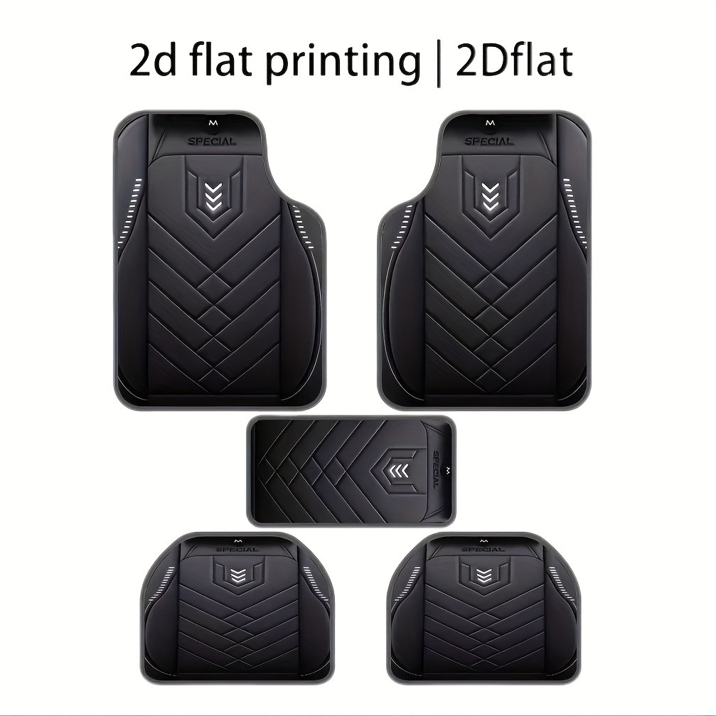 Factory Direct Delivery of Car Universal Simple Floor Mats for All Seasons, Dirt-Resistant and Wear-Resistant Five-Piece Set of Floor Mats for Wholesale Delivery