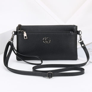 One-shoulder bag, shoulder bag, small clutch bag, genuine leather, Korean style