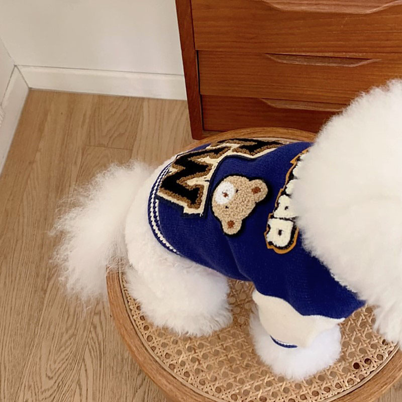 比心ペットニットセーター比熊テディ猫猫博美雪納瑞小型犬犬服秋冬|undefined