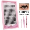 DIY-SET-738, розовый (двусторонний клей, пинцет с острым носиком, маленькая кисточка)