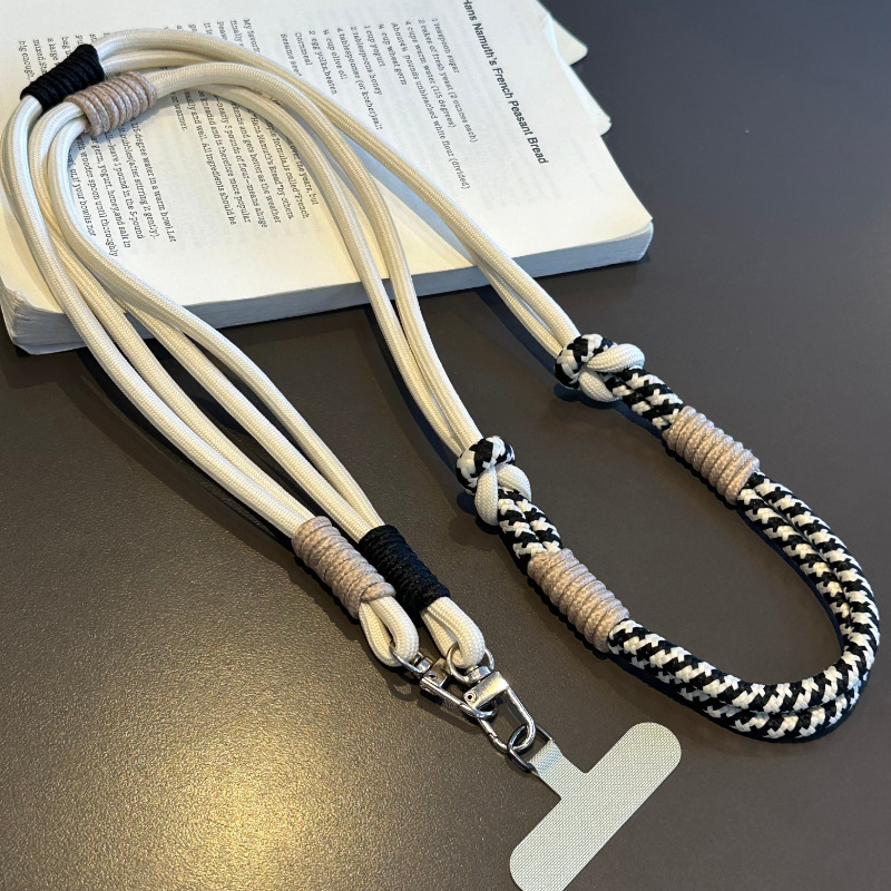 クリエイティブな結び目付きの長い携帯電話ストラップ、クロスボディ、背中に背負える、丈夫な吊り下げチェーン、ファッショナブルなアウトドア多用途シェルバッグ、ユニバーサルトレンド|undefined
