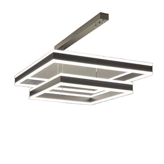 Lámparas de viento cuadrada simple nueva atmósfera simple luz cuadrada nórdica muy moderna lámpara roja red candelabrada lujosa sala de estar