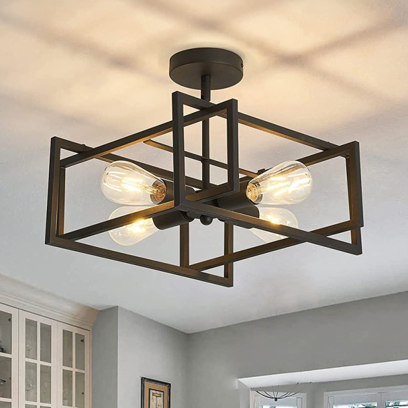Amazon exclusive: American retro industrial-style wrought iron lamps for living rooms, studies, bedrooms, and kitchens; cross-border ceiling lights Amazon exclusive: American retro industrial-style wrought iron lamps for living rooms, studies, bedrooms, and kitchens; cross-border ceiling lights