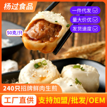 杨过招牌鲜肉大生煎批发 240只*50克 早餐早茶点心速食冷冻半成品