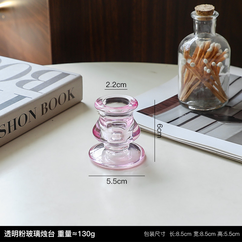 Vintage candelabro de cristal decoración soporte la vela Mesa aromaterapia hogar cena con velas apoyos atmósfera romántica diseño