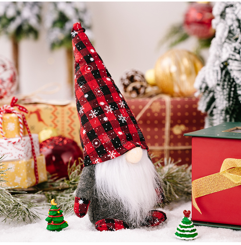 Cartoon Character Pattern Christmas Cartoon Style Cartoon Character Indoor Party Festival Rudolph Doll