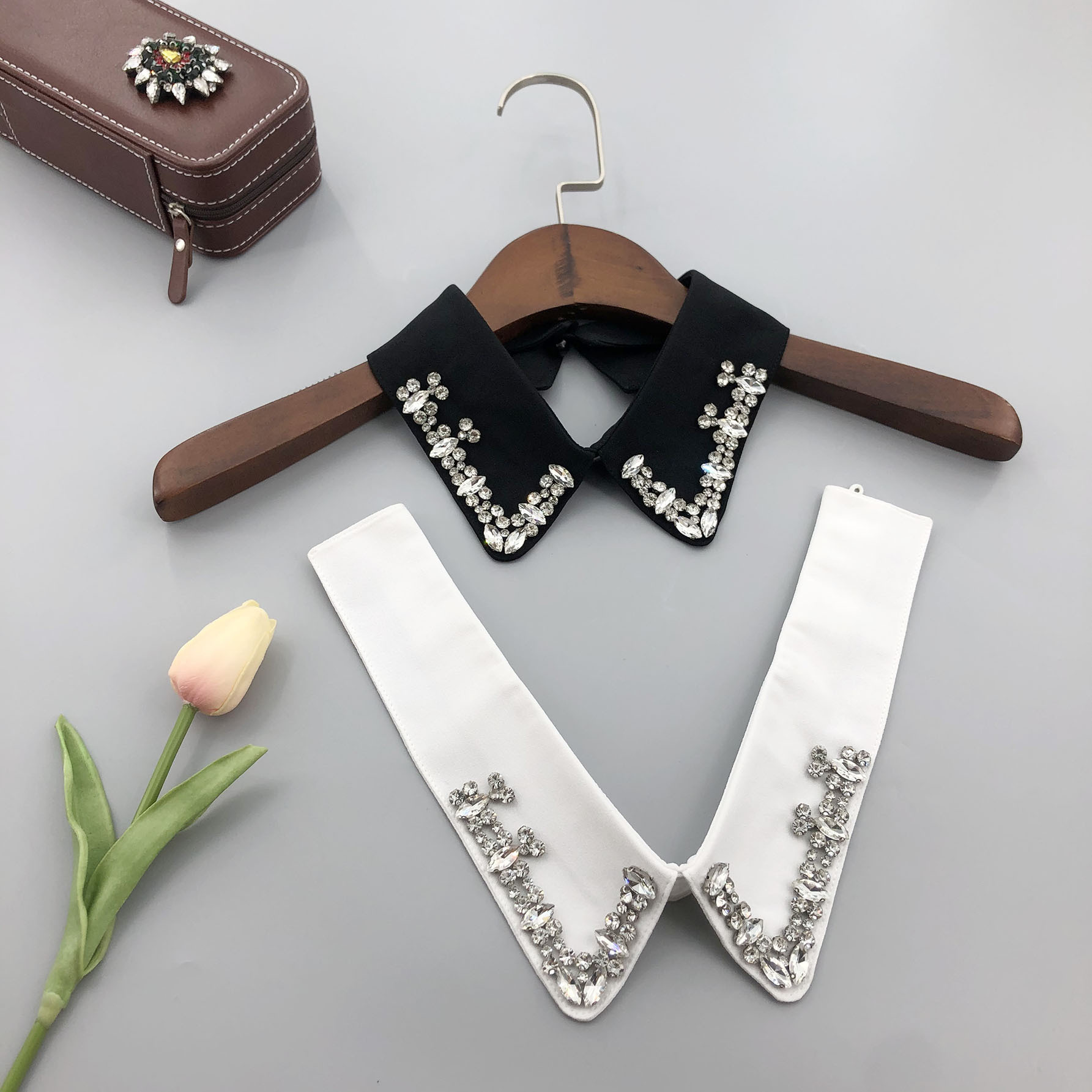 Boutique todo fósforo falso collar Otoño e Invierno nueva venta caliente collar falso estilo coreano Diamante de cristal de moda collar falso fabricante