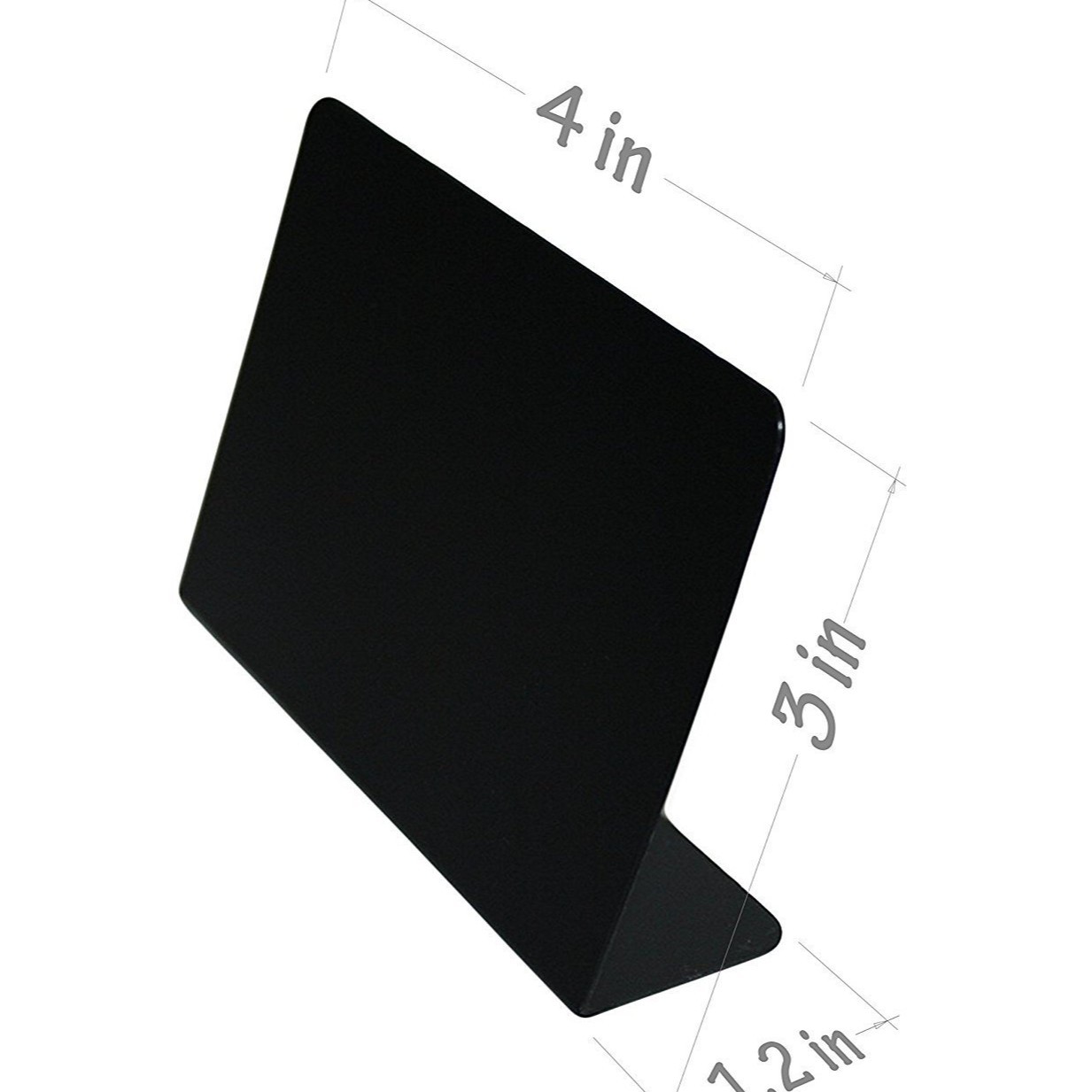 Acrílico vidrio orgánico pequeña pizarra banquete de boda soporte de pantalla de escritorio superficie decoración de escritorio en el hogar pequeño Logotipo de pizarra