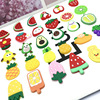 Cross -border mobile phone case PVC soft rubber patch accessories fruit series watermelon avocado fruit pineapple banana hair accessories patch