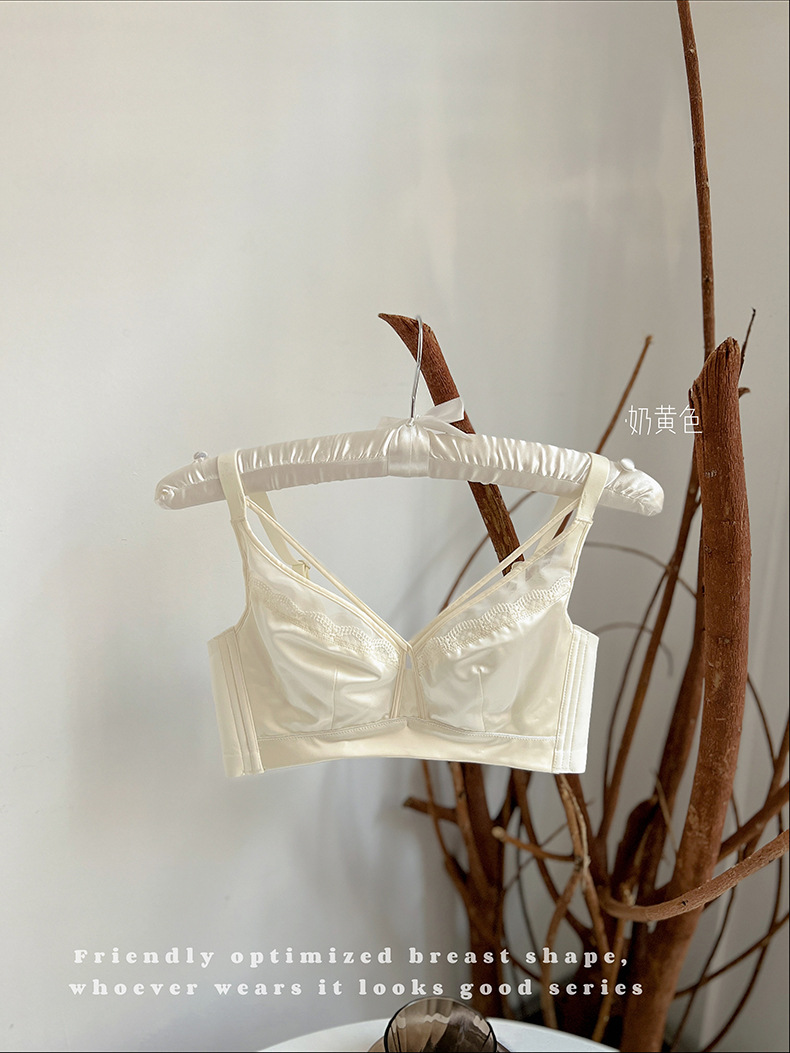 365 borshuang copa de cristal de alta gama sujetador ultrafino más tamaño ropa interior sujetador de mama ajustable traje al por mayor