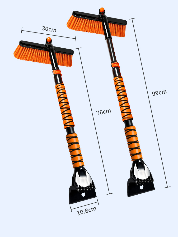 Car snow shovel, snow clearing brush, frost remover, snow scraper, does not damage the car, winter ice scraper, snow cleaning tool for vehicles