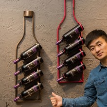 复古红酒架壁挂酒吧装饰loft家居餐厅墙上墙壁创意装饰品葡萄酒架