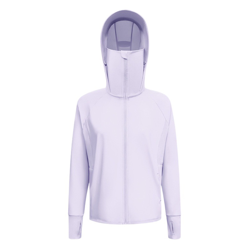 Upf50+ Sun Protection Clothing for Women, Summer Uv Protection Jacket, Sports Outdoor Fishing Hooded Sun Protection Clothing, Cross-Border Exclusive Supply