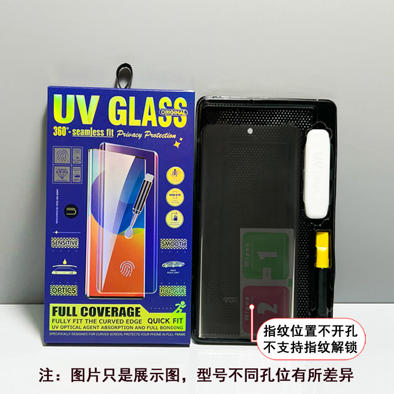 [No. 4 in box] No holes for fingerprints] UV privacy protection]
