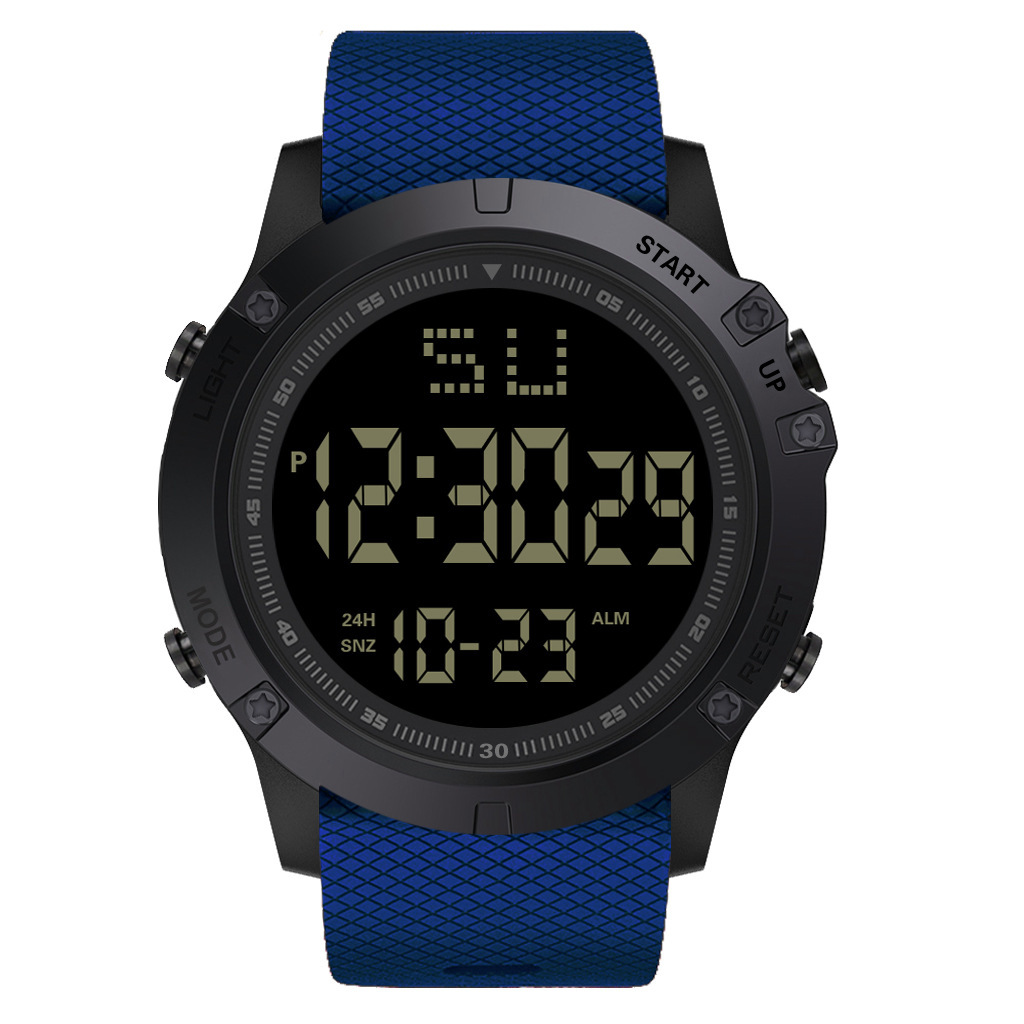 Sports Solid Color Electronic Men's Watches display picture 2