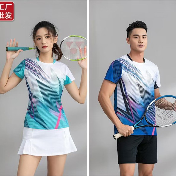 [Tienda de fábrica] al por mayor ropa de bádminton de secado rápido, ropa de voleibol masculina y femenina, tenis de mesa, ropa deportiva