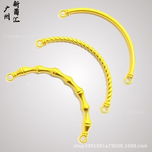 High color retention antique gold diy half bracelet woven bracelet twist bamboo plain curved bracelet delicate bracelet accessories