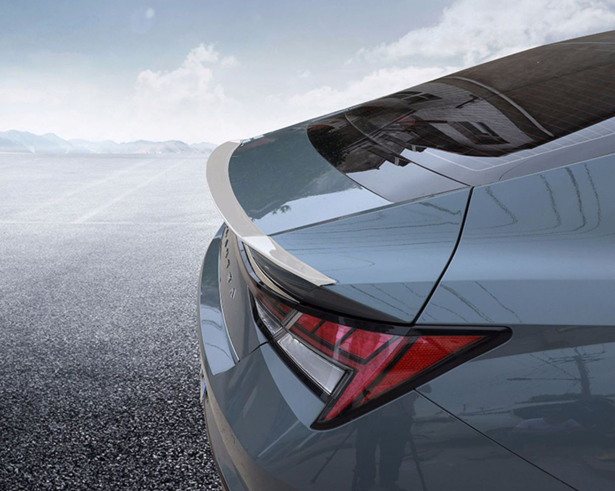 Suitable for the Seventh-Generation Elantra Rear Wing, 21-23 Model Elantra Appearance Modification, Non-Destructive Fixed Wind Wing, Small Pressure Wing