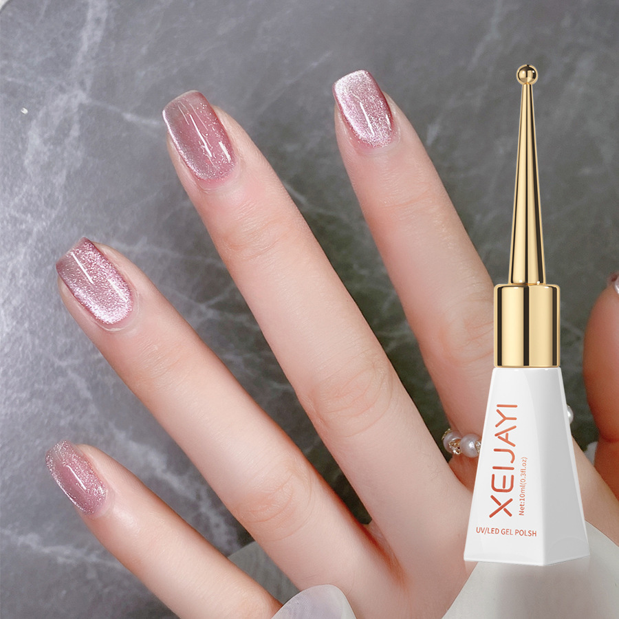 Cameo Brown Crystal cat eye Nail Polish glue 2023 new internet popular color nail beauty shop dedicated
