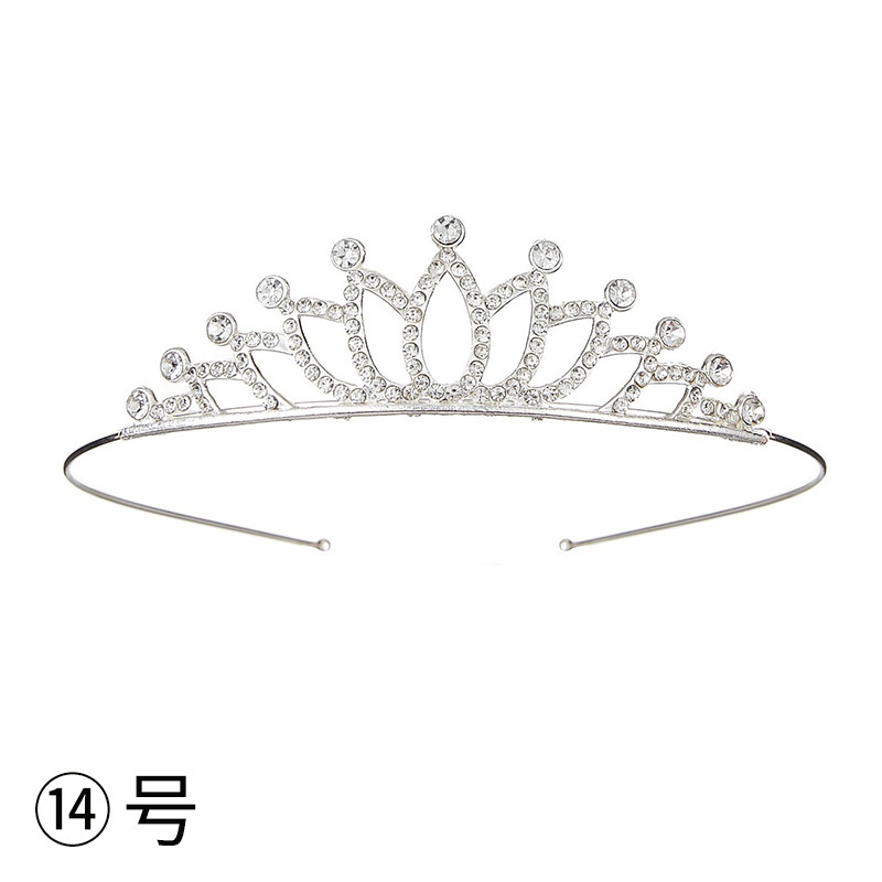 Diadema con Corona de Princesa Infantil de Metal Galvanizado para Cumpleaños y Fiestas image 21