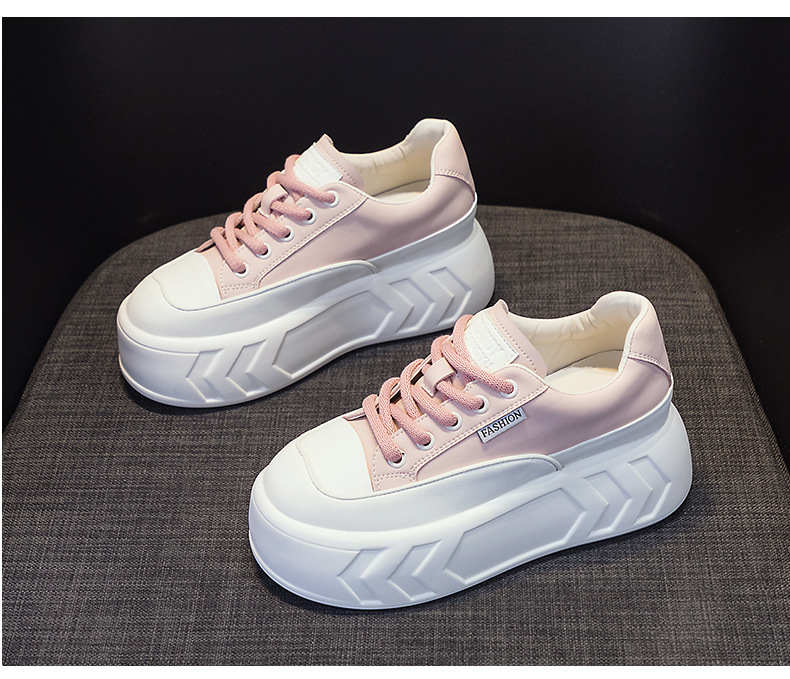 Giày sneaker nữ đế dày tăng chiều cao da bò mùa xuân 2025 — M2315 Màu mơ, M2315 màu trắng, M2315-1 mặt lưới màu trắng, M2315-1 mặt lưới màu hồng chi tiết 30